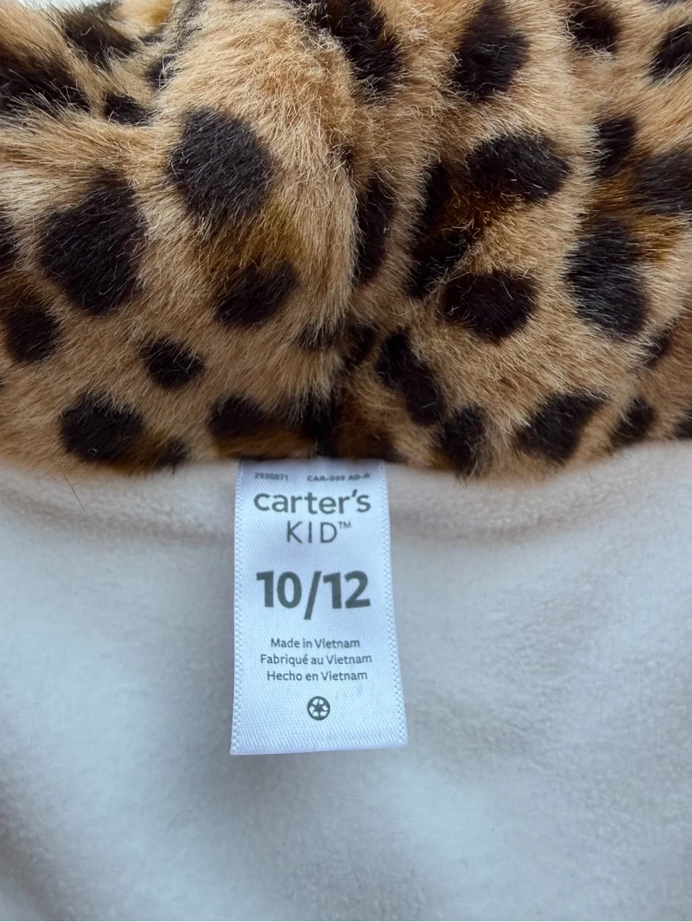 Girl’s Carter's Leopard Faux Fur Vest
